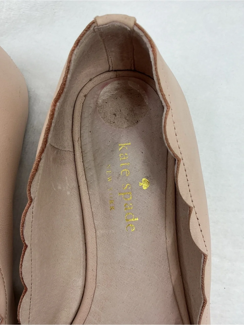 kate spade Blush Bow Pointed-Toe Flats B10